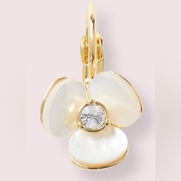 kate spade Disco Pansy Leverback Earrings🔥 NEW AND SOLD OUT ON KS WEBSITE🔥 - Picture 3 of 7